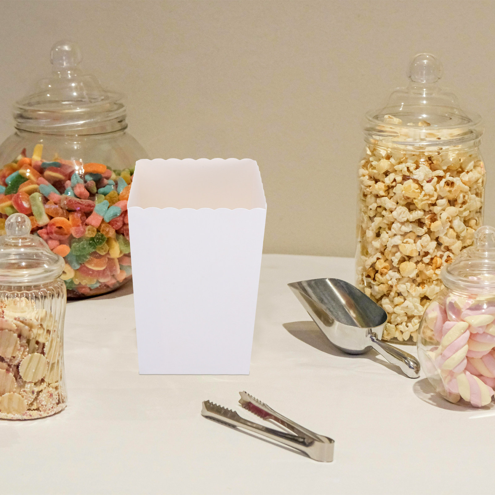 Food Snacks Party - 50Pcs Party Disposable Popcorn Boxes Black