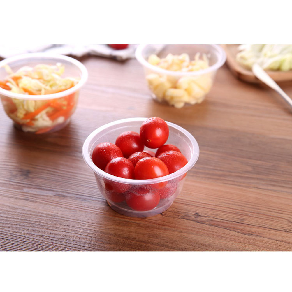 Food Snacks Party - 50Pcs Disposable Plastic Bowls Clear Flexible