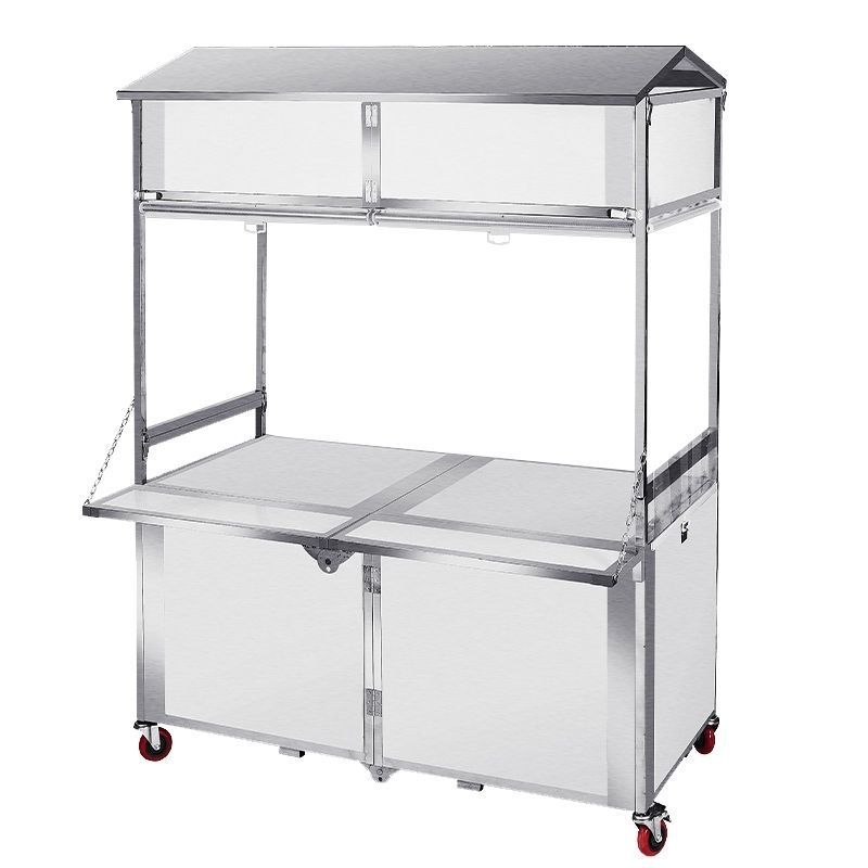 Food Snacks To Eat - Night market stall cart foldable, stainless