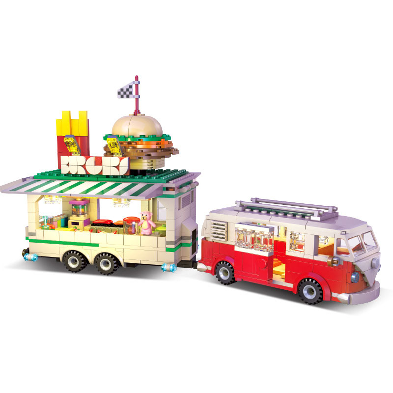 Food Snacks To Eat - Creative City Street View Building Block