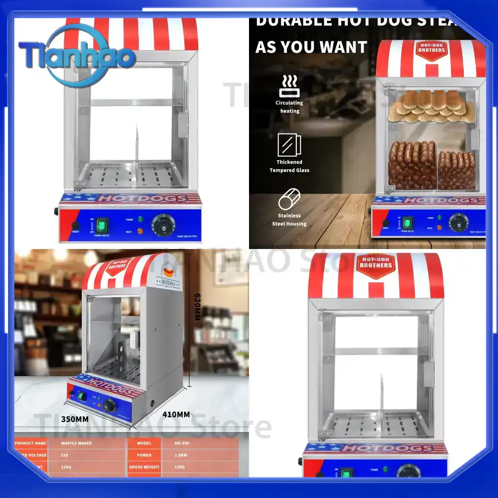 Commercial Automatic Hot Dog B - Snacks Food Warmer recension och pris