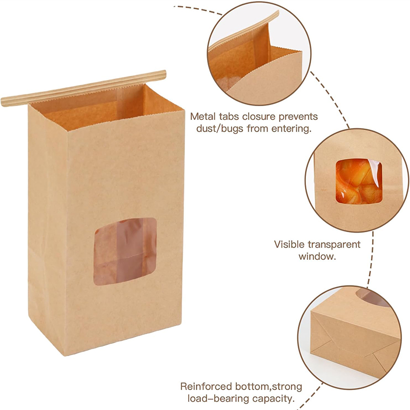 10Pcs Bakery Bags, Window Seal - Food Snacks Party recension och pris
