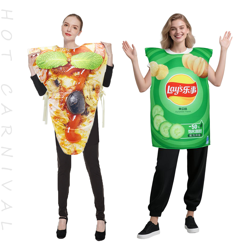 Funny Fancy Food Sponge Suit H - Food Snacks Party recension och pris