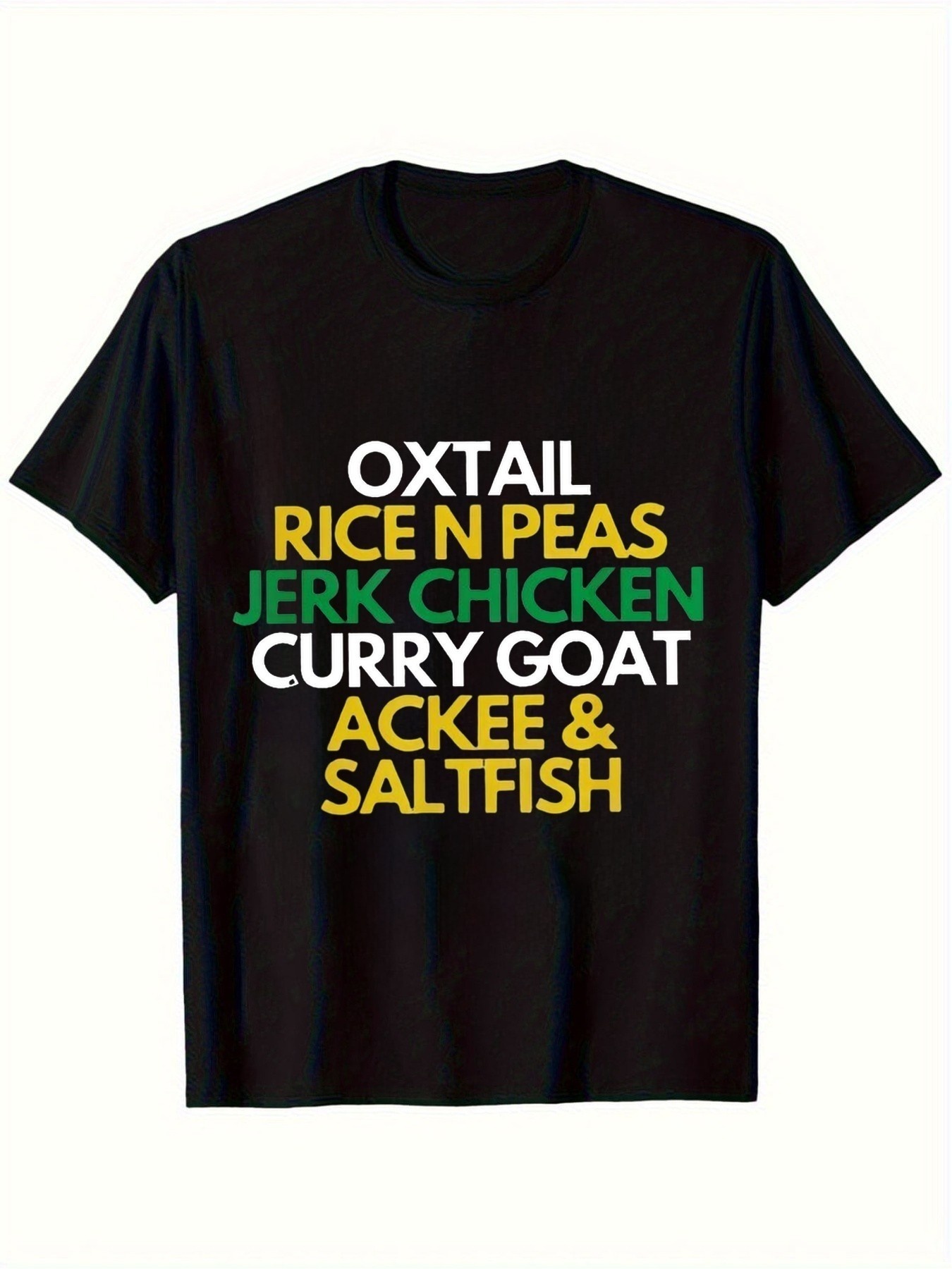 Men's Jamaican Cuisine Print T - Jamaican Food Snacks recension och pris