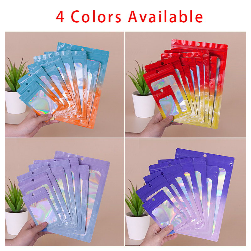 Holographic Color Square Zippe - Food Snacks In Usa recension och pris