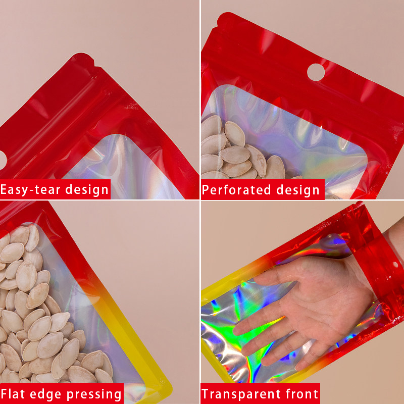 Holographic Color Square Zippe - Food Snacks In Usa recension och pris