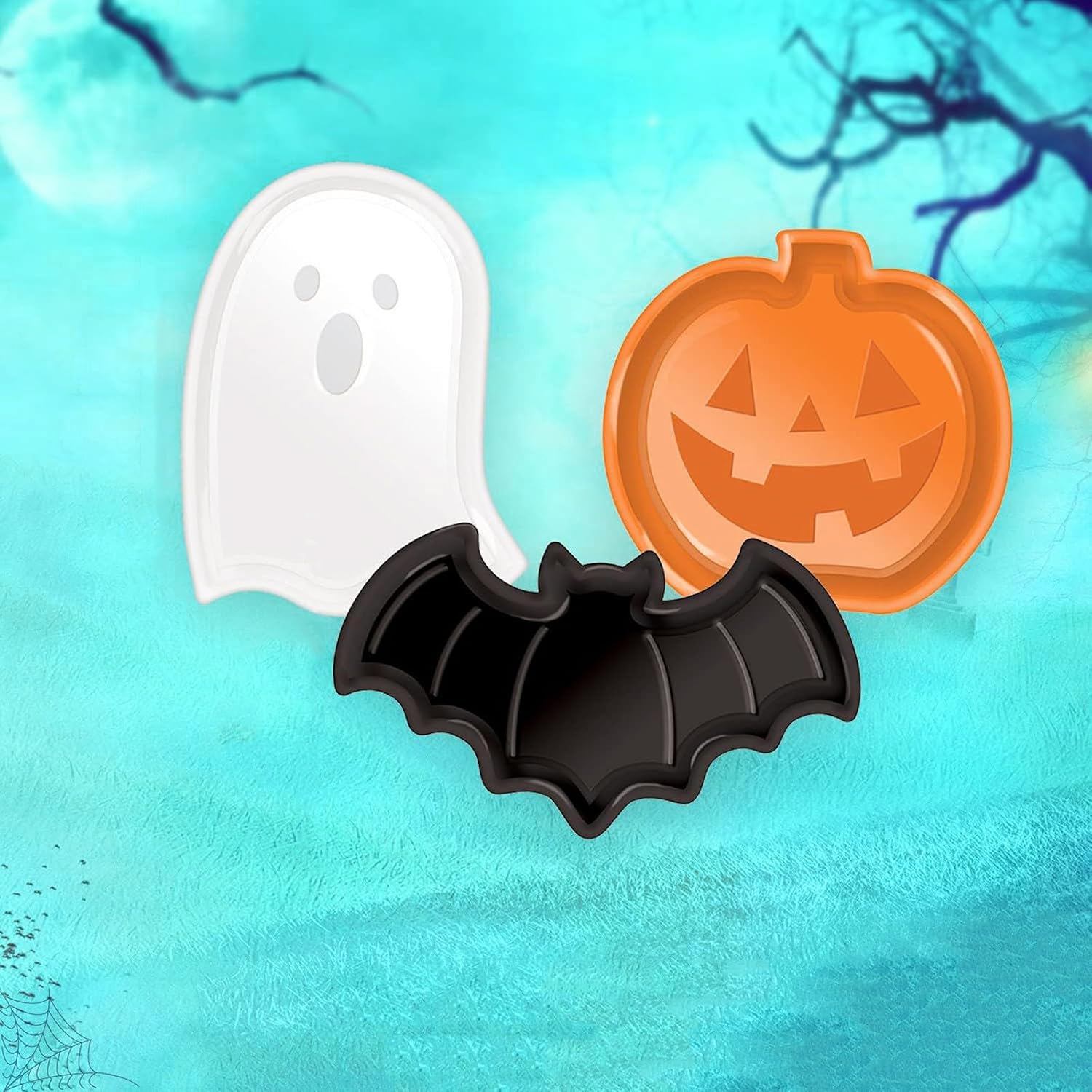 Reusable Halloween Plates Set  - Food Snacks Party recension och pris