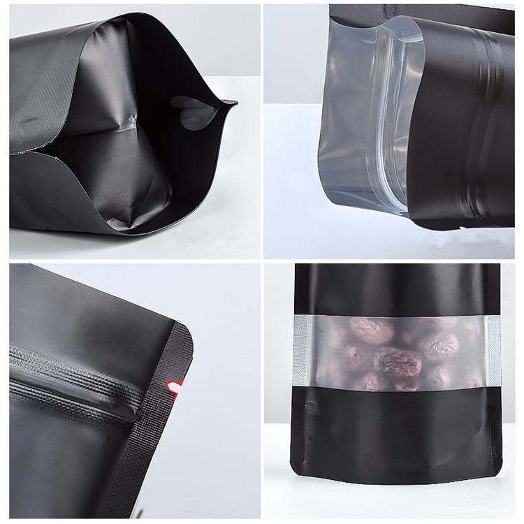 100PCS Stand-up Matte Black Al - Food Snacks Party recension och pris