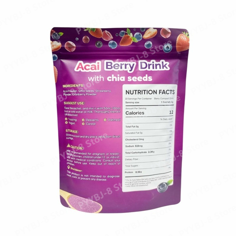 Acai Berry Drink Powder 10 Pac - Food Snacks To Eat recension och pris