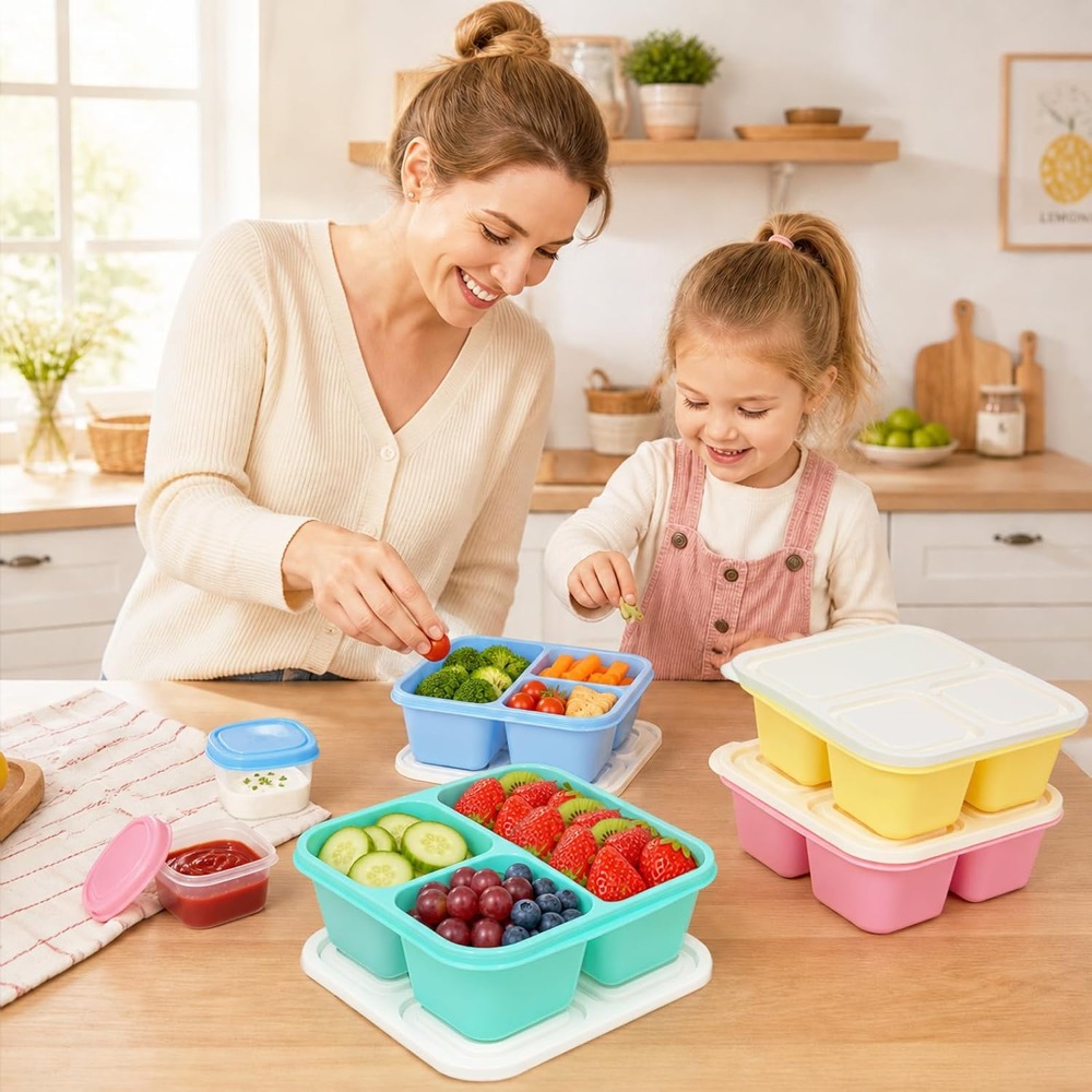 3 Compartment Bento Box Snack  - Food Snacks To Eat recension och pris