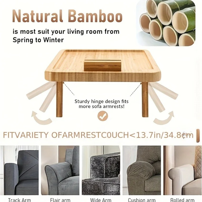 Wooden Foldable Tray Lazy Sofa - Food Snacks To Eat recension och pris