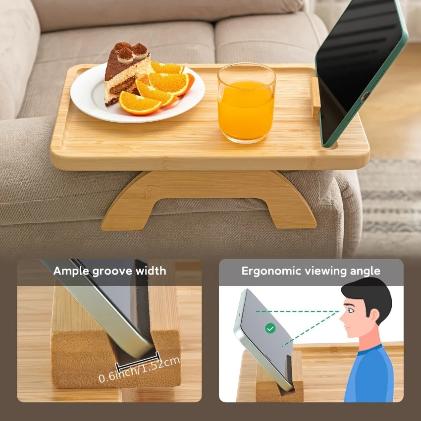 Wooden Foldable Tray Lazy Sofa - Food Snacks To Eat recension och pris