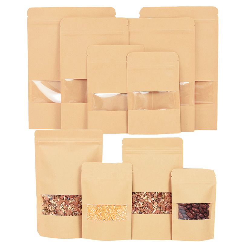 20/50pcs Kraft Paper Zip Lock  - Food Snacks Party recension och pris