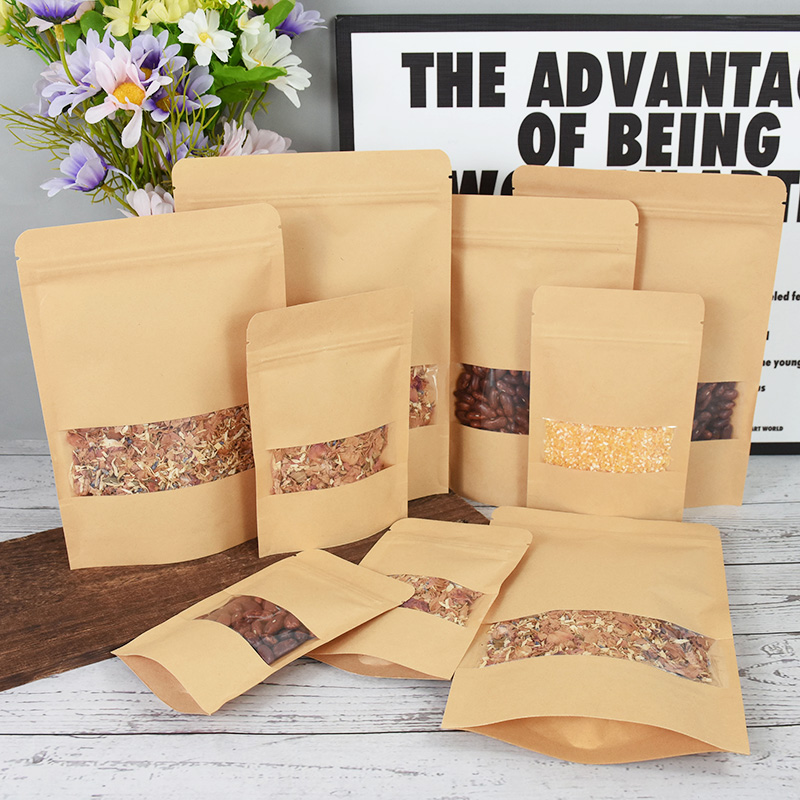 20/50pcs Kraft Paper Zip Lock  - Food Snacks Party recension och pris