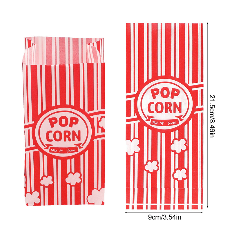 50Pcs Popcorn Packaging Bags S - Food Snacks Party recension och pris