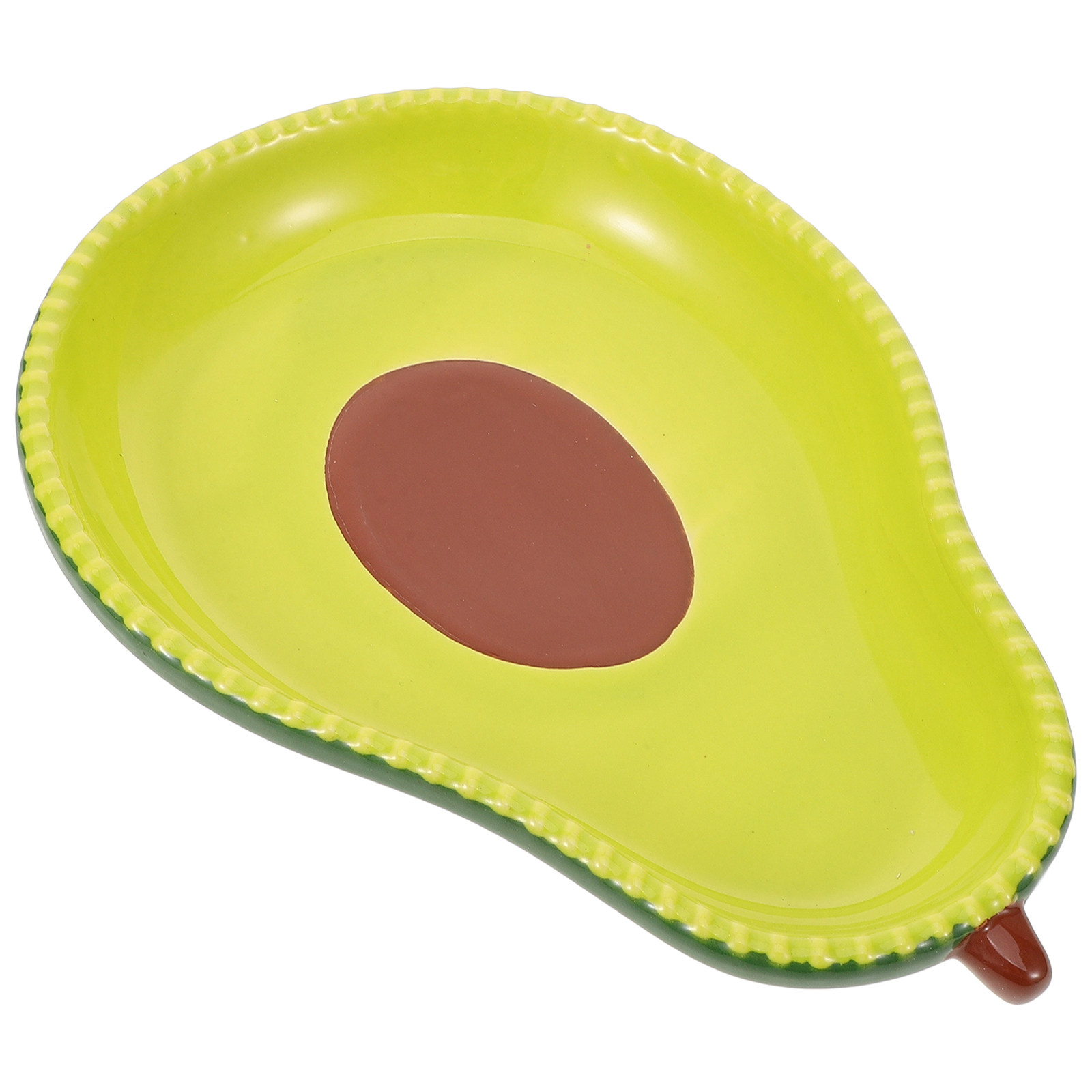 Avocado Shaped Ceramic Plate F - Food Snacks Party recension och pris