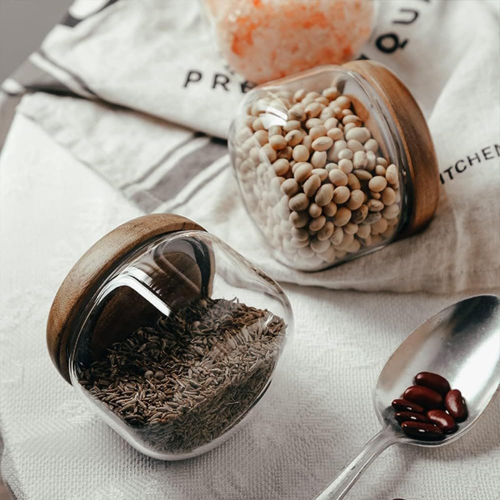 Glass Food  Containers with Wo - Food X recension och pris